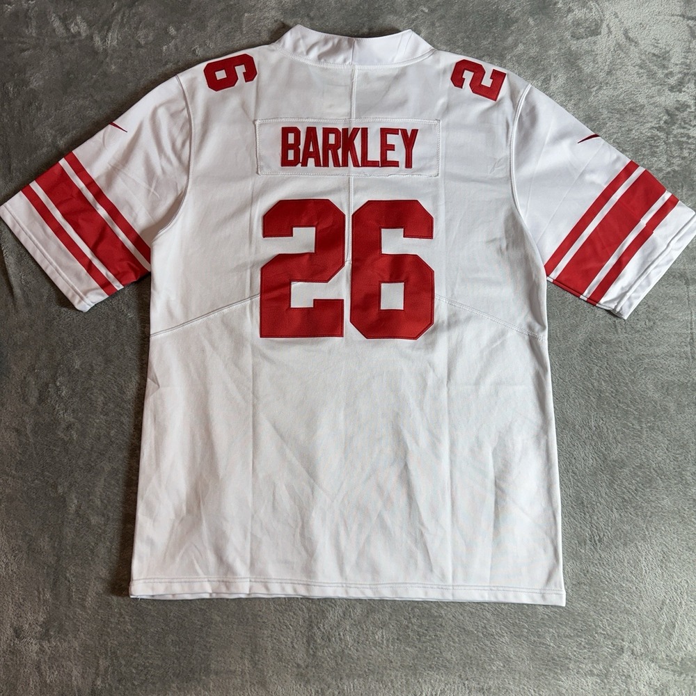Nike On Field New York Giants Saquon Barkley #26 White Jersey Mens Size L